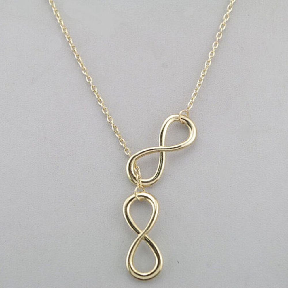 🎅🏻 Double Infinity Lariat Necklace